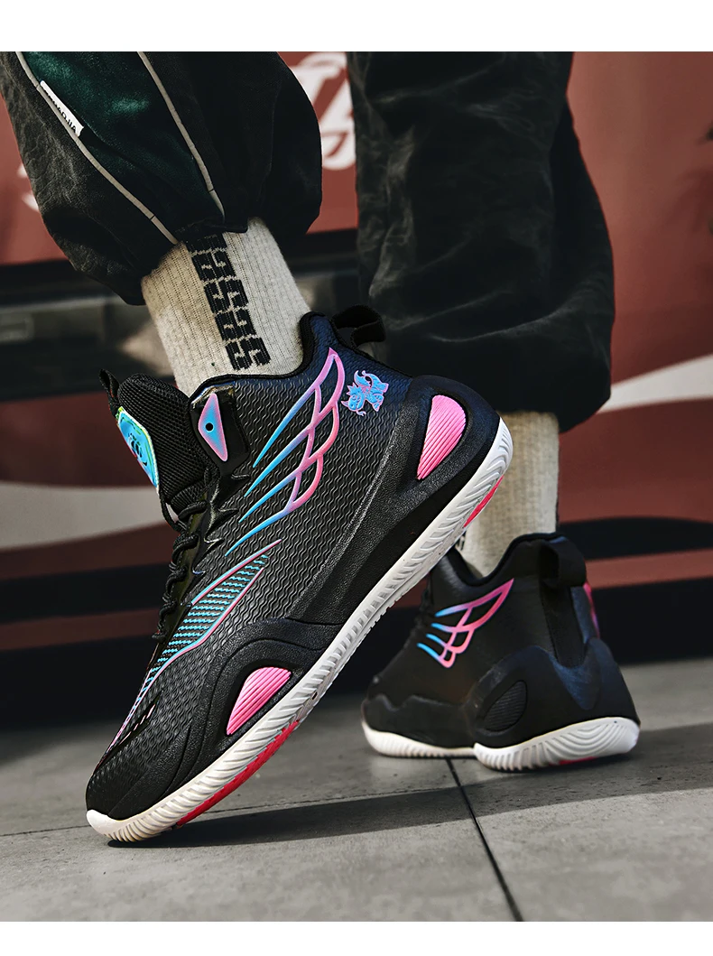 New Men Basketball Shoes Original Breathable Comfortable Non-Slip Training Sports Basketball Sneakers Male Outdoor Athletic