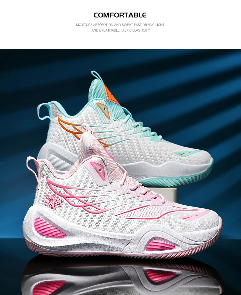 New Men Basketball Shoes Original Breathable Comfortable Non-Slip Training Sports Basketball Sneakers Male Outdoor Athletic