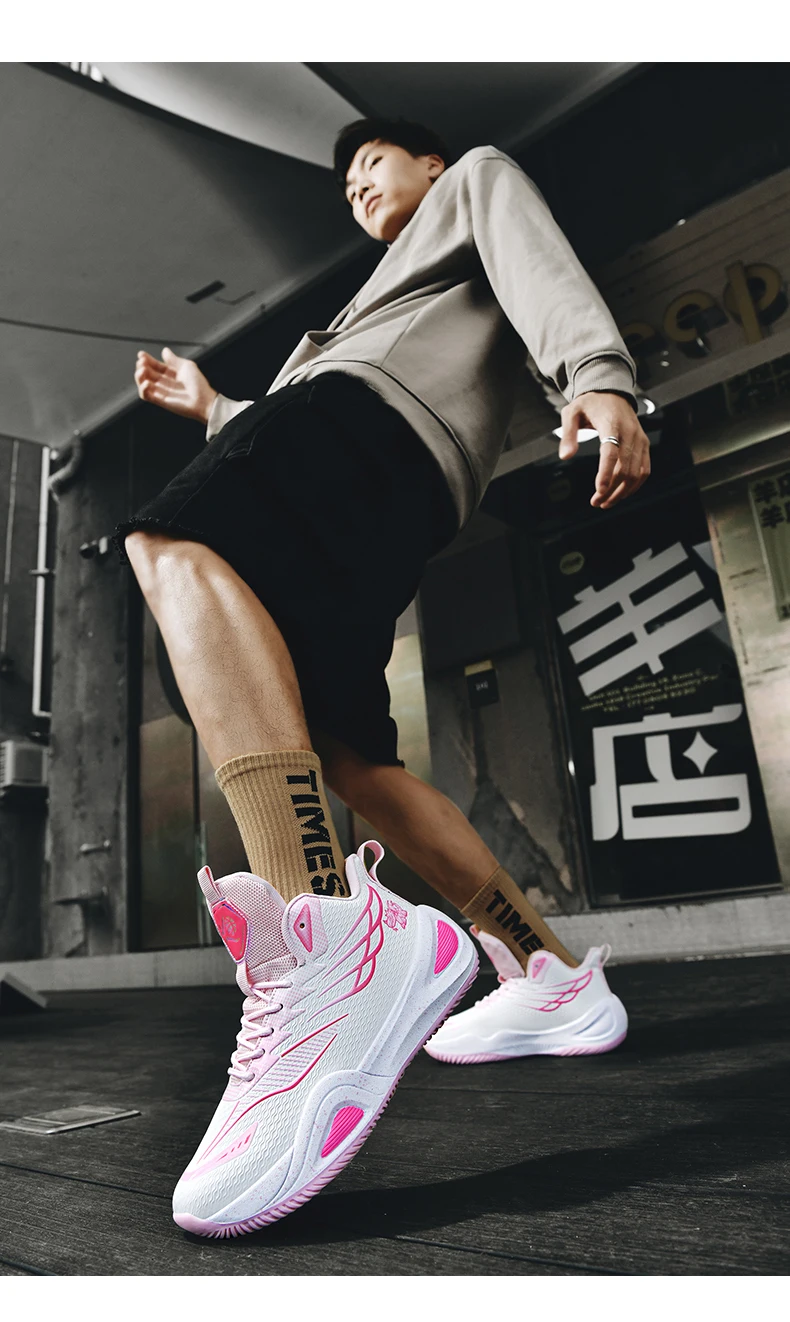 New Men Basketball Shoes Original Breathable Comfortable Non-Slip Training Sports Basketball Sneakers Male Outdoor Athletic