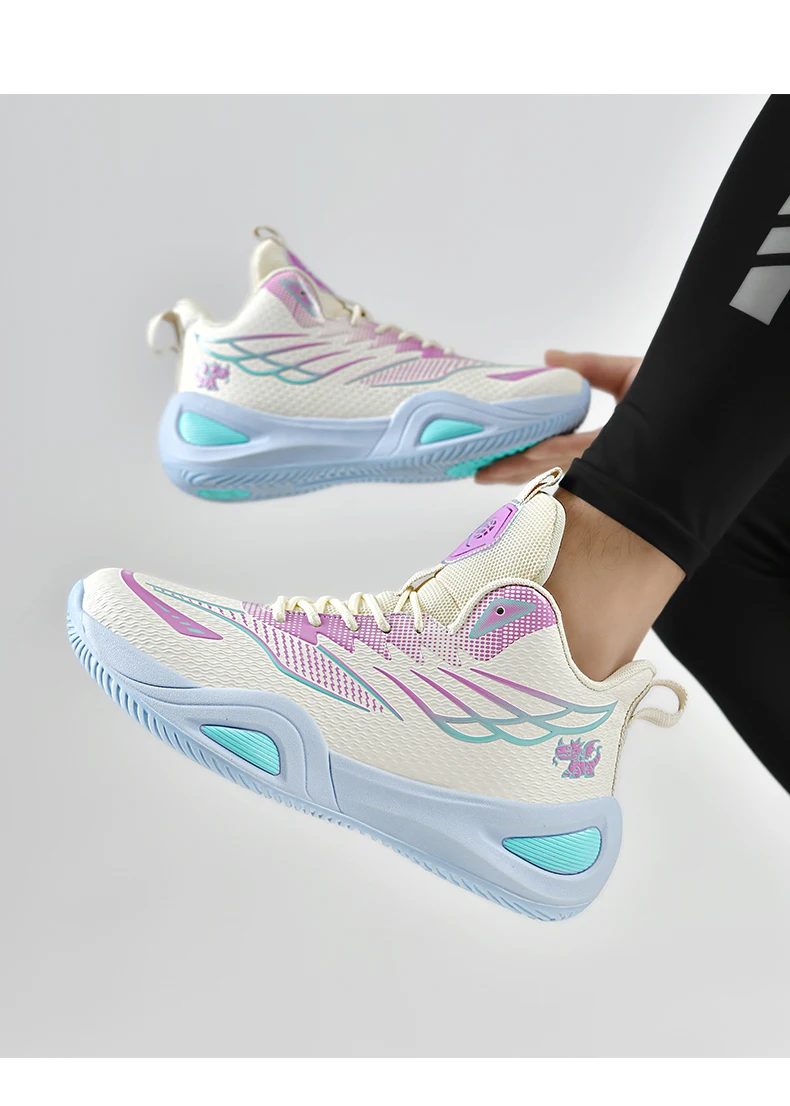 New Men Basketball Shoes Original Breathable Comfortable Non-Slip Training Sports Basketball Sneakers Male Outdoor Athletic