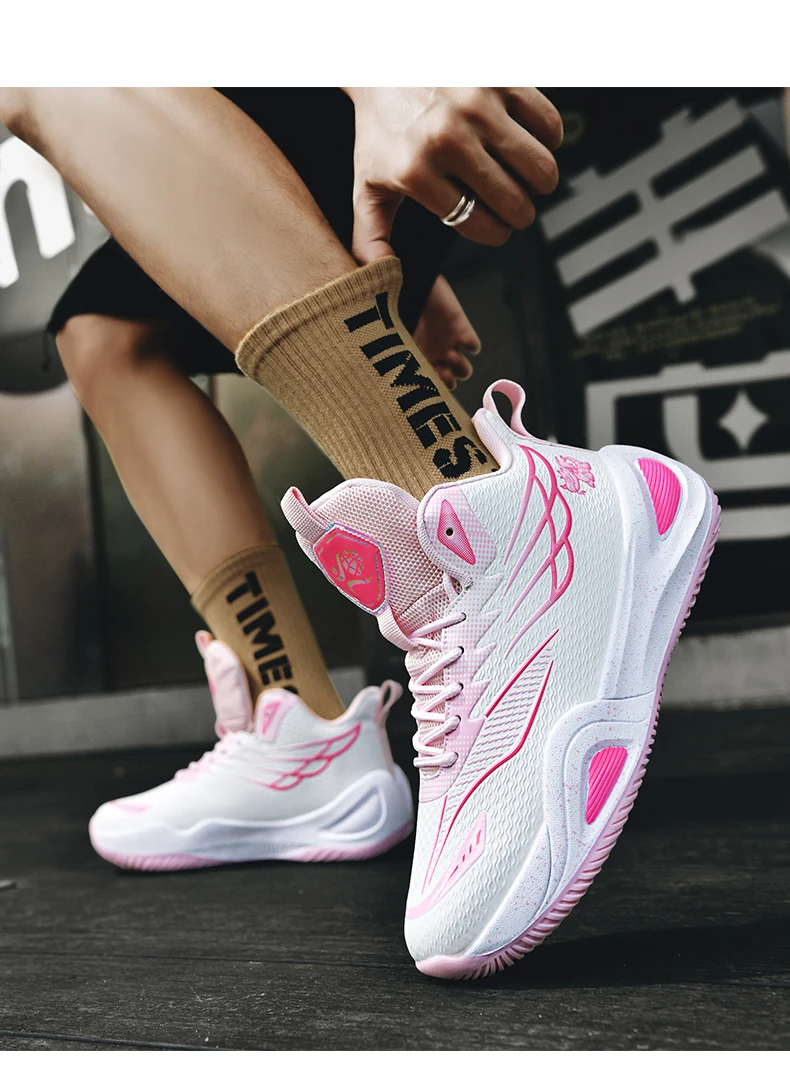 New Men Basketball Shoes Original Breathable Comfortable Non-Slip Training Sports Basketball Sneakers Male Outdoor Athletic