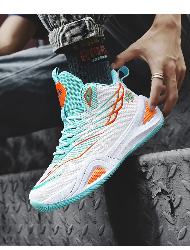 New Men Basketball Shoes Original Breathable Comfortable Non-Slip Training Sports Basketball Sneakers Male Outdoor Athletic