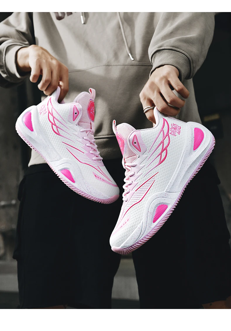 New Men Basketball Shoes Original Breathable Comfortable Non-Slip Training Sports Basketball Sneakers Male Outdoor Athletic