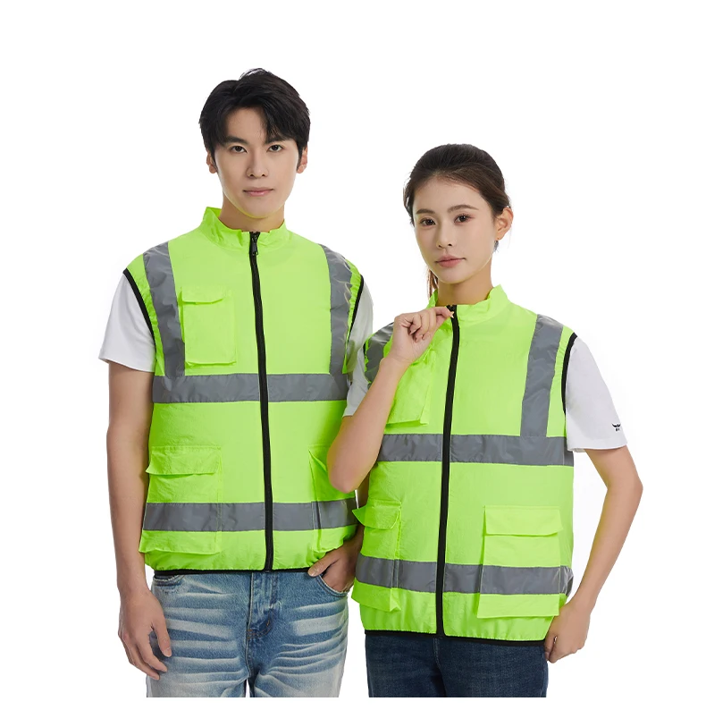 Summer Cooling Reflective Strip Jacket for Men and Women with Fan, Air Conditioning Suit, Charging Vest, Cooling and Sun Protect