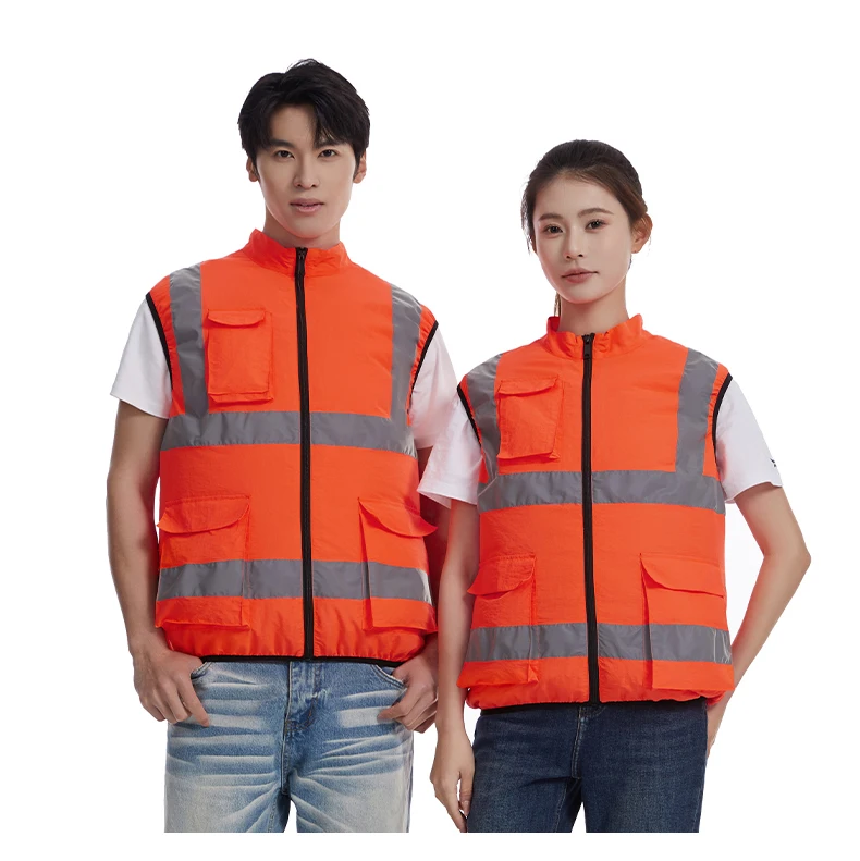 Summer Cooling Reflective Strip Jacket for Men and Women with Fan, Air Conditioning Suit, Charging Vest, Cooling and Sun Protect