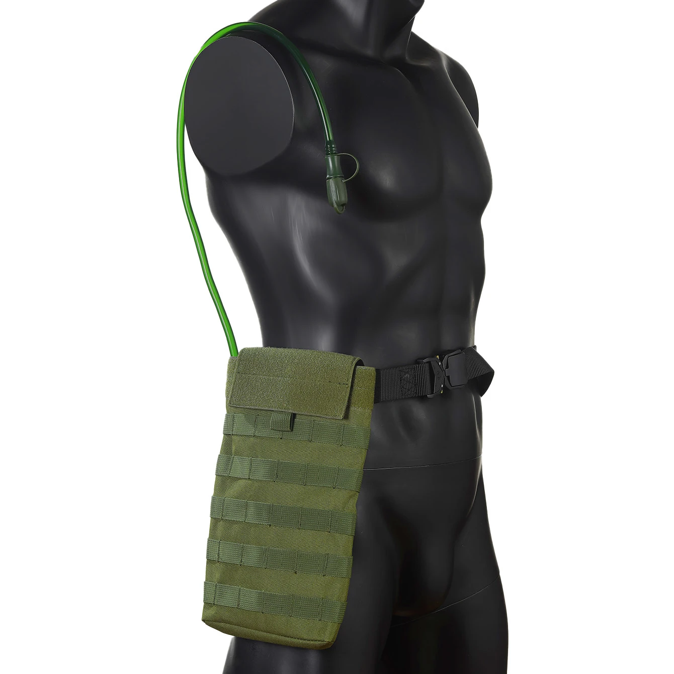 MOLLE Expansion System Accessories Water Bag Pack+2.0L Soft Water Bag Set Large Diameter Rotary Cap Bite Drinking Pipe
