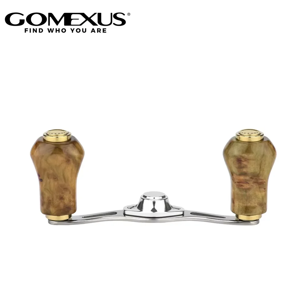 Gomexus 80mm BFS Baitcasting Reel Handle Vintage Cypress Wood Knob for Stream Trout Shimano Calcutta Conquest Aldebaran