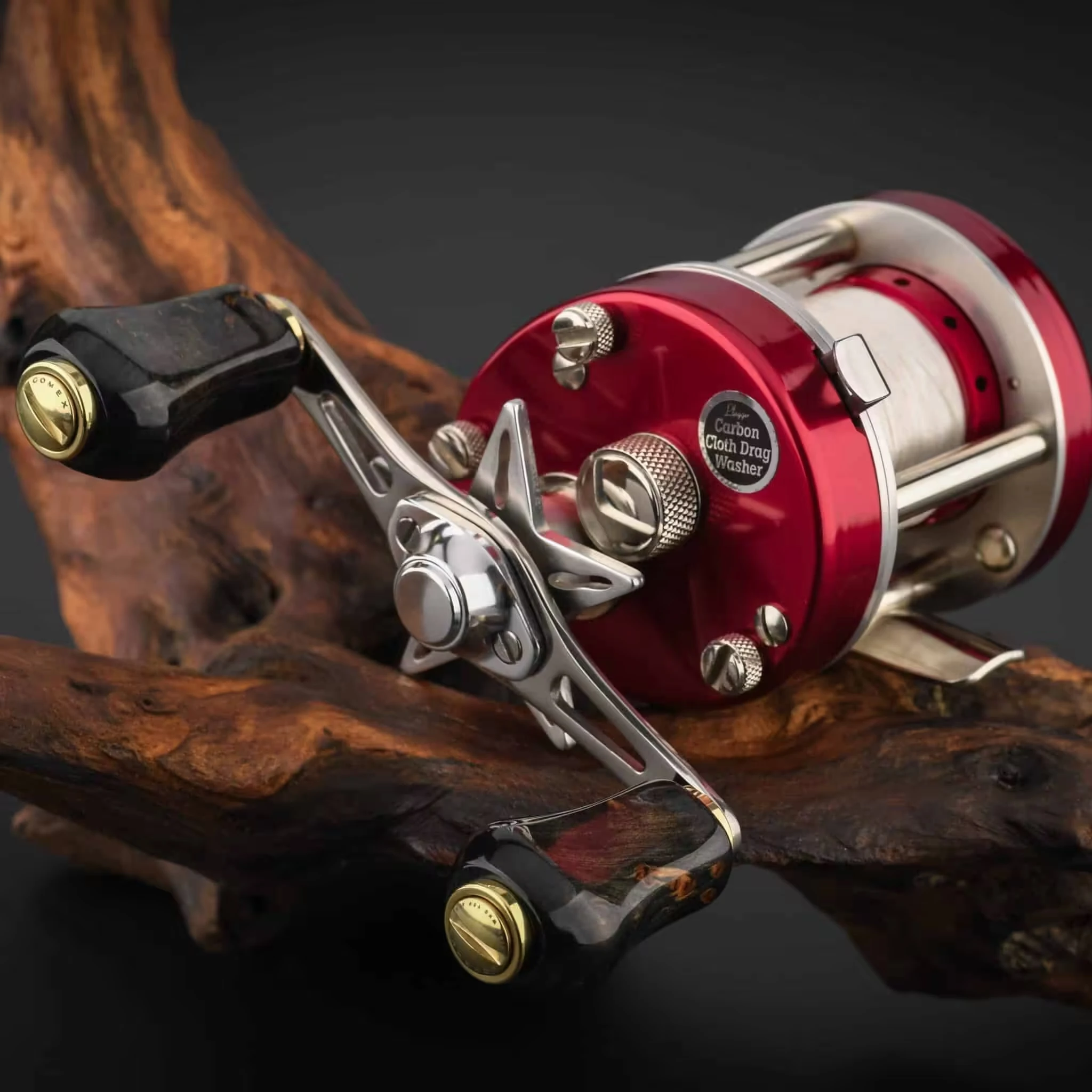 Gomexus 80mm BFS Baitcasting Reel Handle Vintage Cypress Wood Knob for Stream Trout Shimano Calcutta Conquest Aldebaran