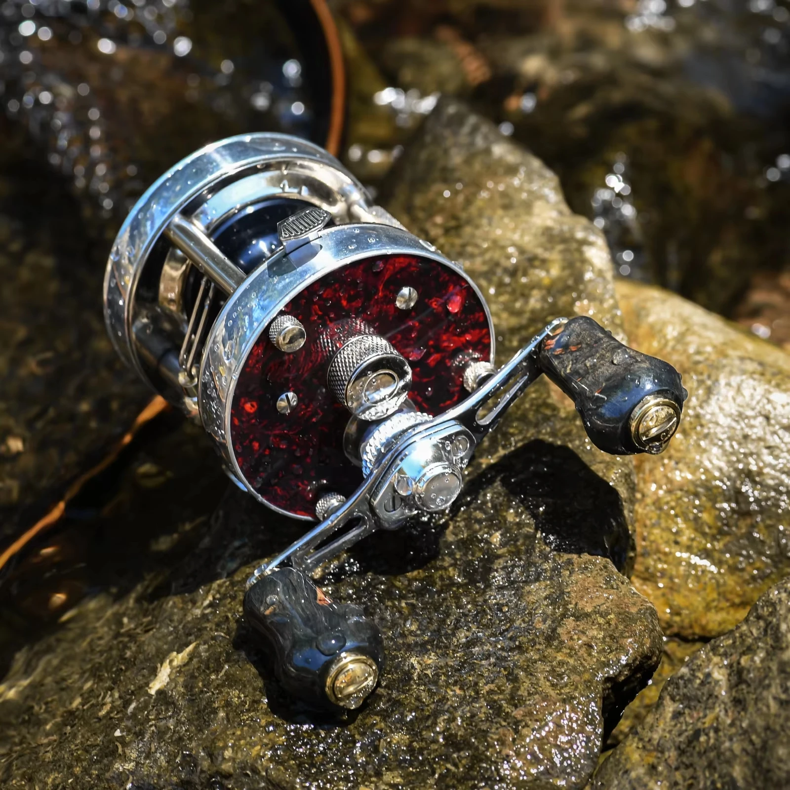 Gomexus 80mm BFS Baitcasting Reel Handle Vintage Cypress Wood Knob for Stream Trout Shimano Calcutta Conquest Aldebaran