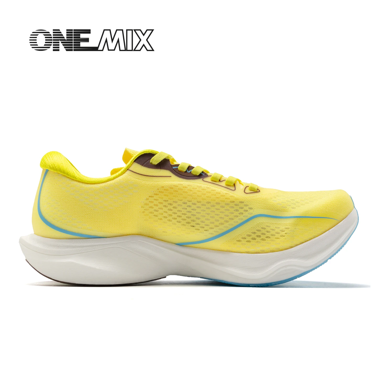 ONEMIX New Man Carbon Board Running Shoes Shock Absorption High Elasticity Breathable Sports Shoes for Comprehensive Training