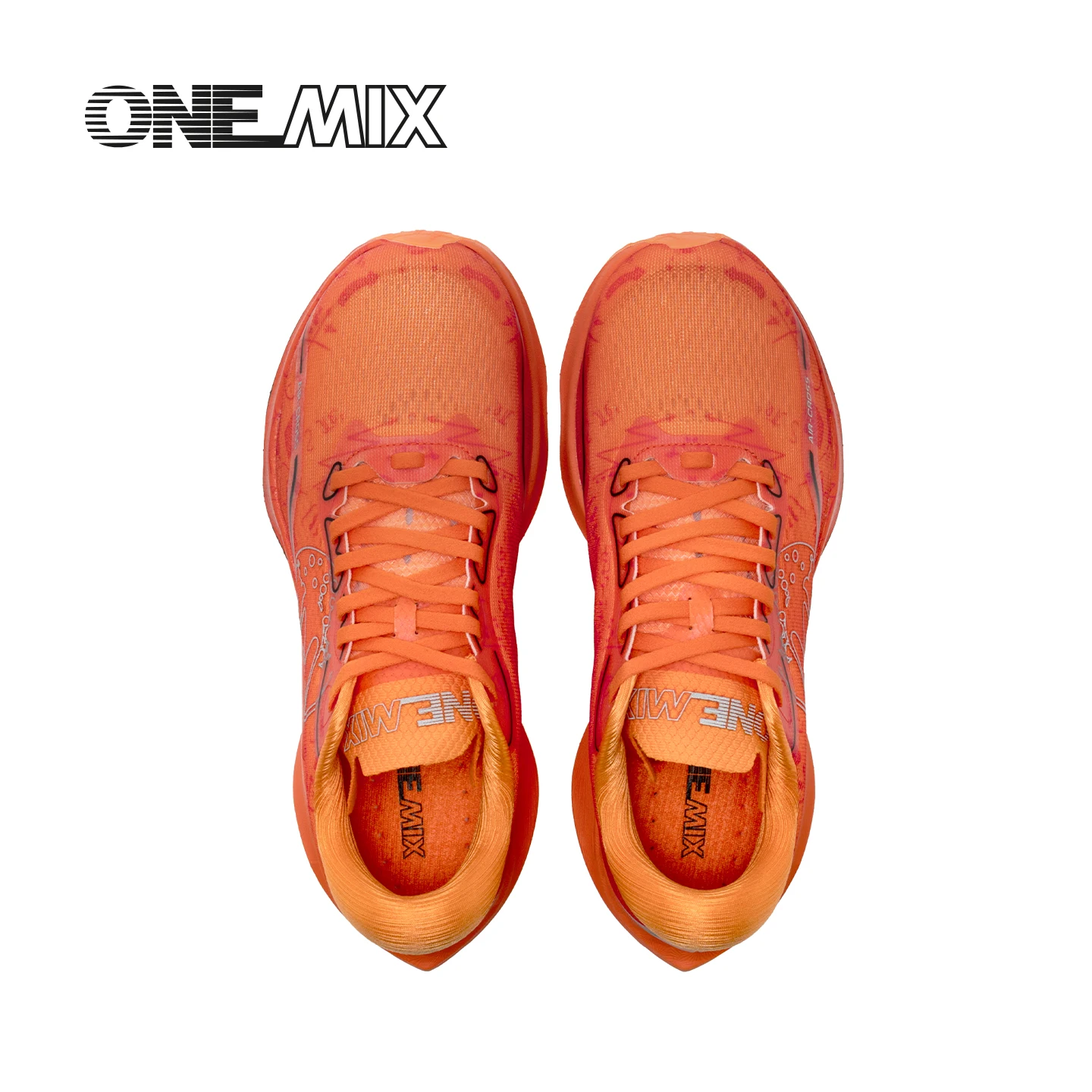 ONEMIX New Man Carbon Board Running Shoes Shock Absorption High Elasticity Breathable Sports Shoes for Comprehensive Training