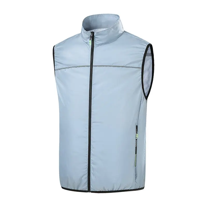 AKOOUS 12V/5V USB 4 Fans Cooling Vest Men Wearable Air Conditioned Clothes for Outdoor Work Fishing Hiking Loose Cool Vest