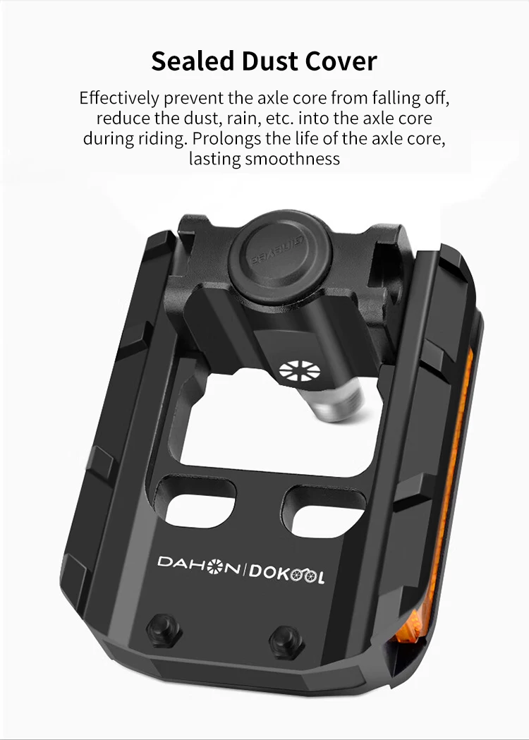 For Dahon Bicycle Foldable Bearing Pedals For Road Mountain Folding Bike Universal Quick Release Aluminum Alloy Bearing Pedals