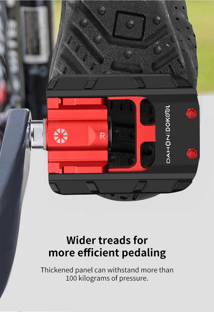 For Dahon Bicycle Foldable Bearing Pedals For Road Mountain Folding Bike Universal Quick Release Aluminum Alloy Bearing Pedals