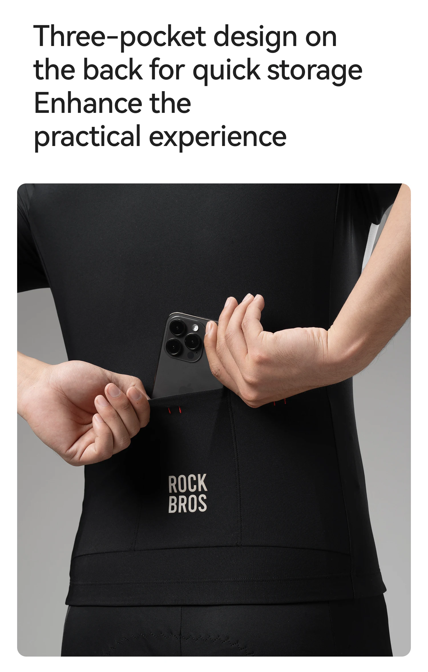 ROCKBROS Men Short Sleeve T-shirts Cycling Jersey Summer Breathable Sports T-shirts Slim-Fit Color-Block Cycling Tops Clothing