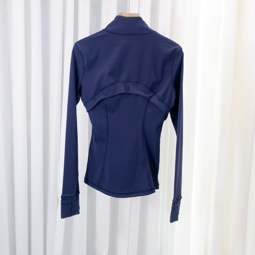 New Version Gold Zipper Slimming Jacket Yoga Stand Collar Coat Slim Fit Quick-Dry Sports Thin GoldThin Twilight Rose Gold Summer