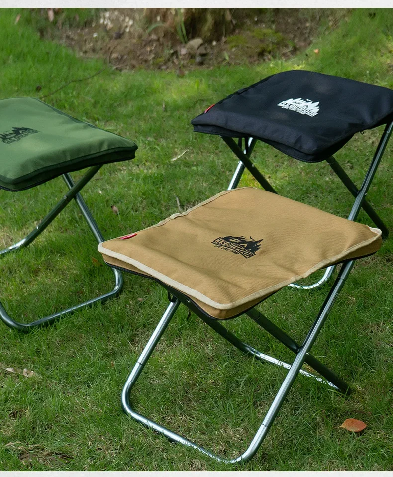 CLS&NOBANA Camping Handheld Bag Chair Portable Lightweight Outdoor Aluminum Mattza Chair High Load Travel Beach Fishing Chair