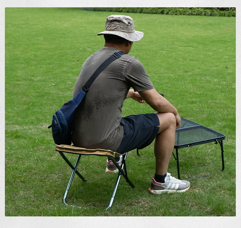 CLS&NOBANA Camping Handheld Bag Chair Portable Lightweight Outdoor Aluminum Mattza Chair High Load Travel Beach Fishing Chair