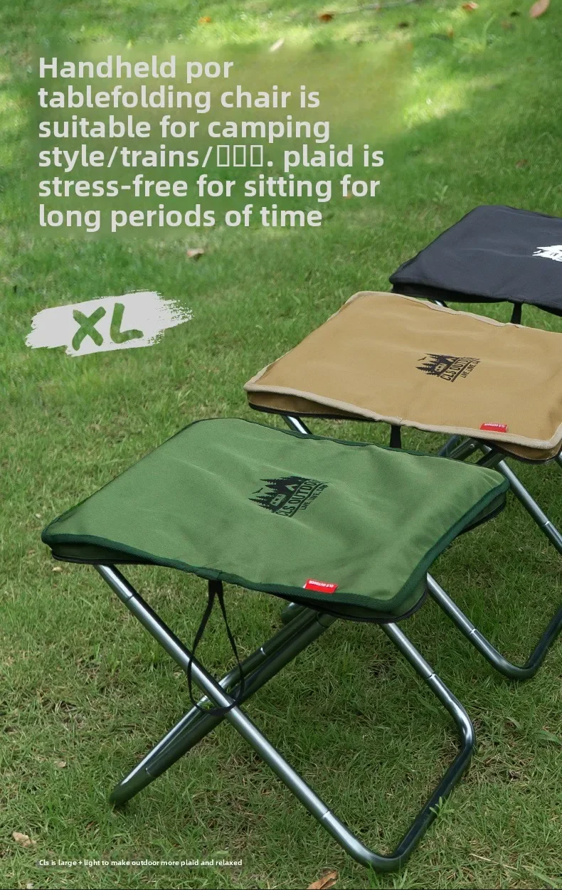 CLS&NOBANA Camping Handheld Bag Chair Portable Lightweight Outdoor Aluminum Mattza Chair High Load Travel Beach Fishing Chair