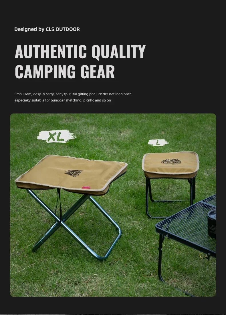 CLS&NOBANA Camping Handheld Bag Chair Portable Lightweight Outdoor Aluminum Mattza Chair High Load Travel Beach Fishing Chair