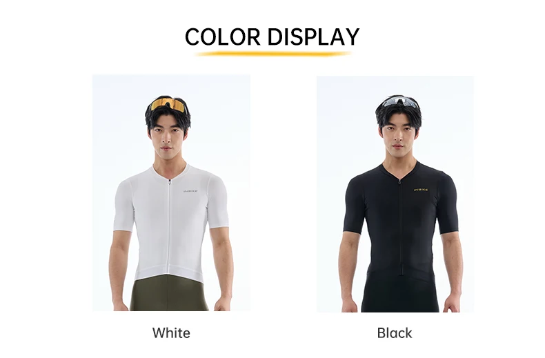 INBIKE Men's Cycling Jersey Short Sleeves Summer Quick Drying Breathable Cycling Sports Shirt With 3 Rear Pockets Biking Tops