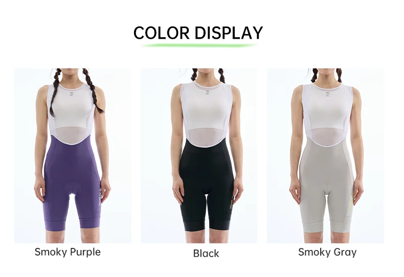 INBIKE Summer Women Cycling Bib Shorts Breathable 3D Padded MTB Bicycle Shorts with Shoulder Straps Bike Biking Bib Shorts Pants