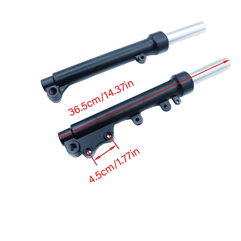 365mm 385mm 420mm Silver Black Damping Front Fork Hydraulic Shock Absorber Suitable for Citycoco Modification Accessories