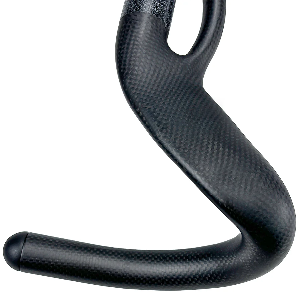 BALUGOE High Rigidity Carbon Fiber Bicycle Track Handle TT Bicycle Handle Sprint Competitions Bicycle Handlebar Breakwind 31.8mm