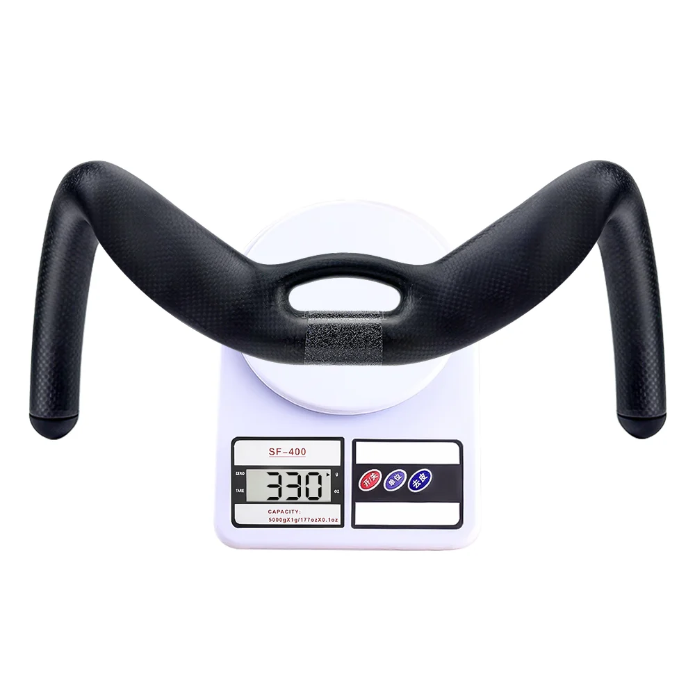 BALUGOE High Rigidity Carbon Fiber Bicycle Track Handle TT Bicycle Handle Sprint Competitions Bicycle Handlebar Breakwind 31.8mm