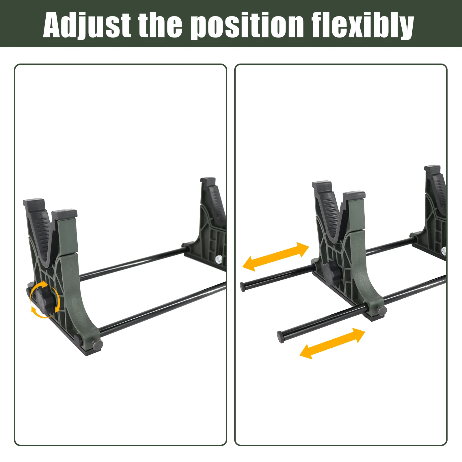 Green Tactical Rifle Air Gun Display Shooting Rack Compact Range Storage Gun Rack Bracket Desktop Rack Fork Maintenance Gun Clip