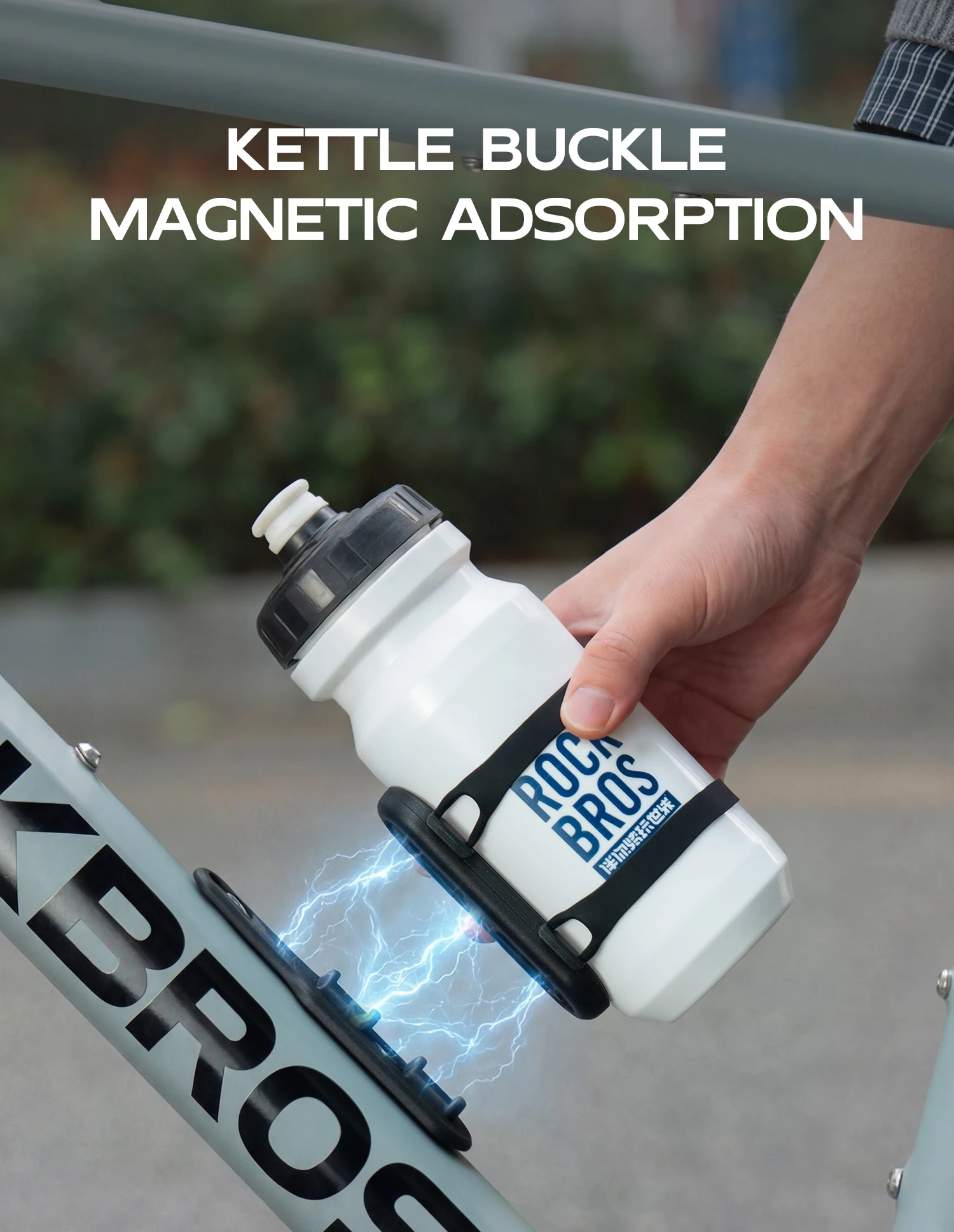 ROCKBROS Bicycle Bottle Cage Magnetic Bike Bottle Cage MTB Road Bike Multifunctional Universal Water Bottle Holder