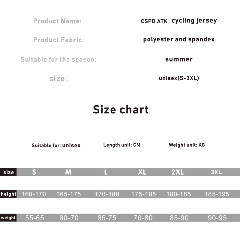 CSPD ATK Cycling Sportswear Men's Cycling Short-Sleeved Top Summer High-End Energy Band Cycling Jersey Sunscreen Cycling Shirt