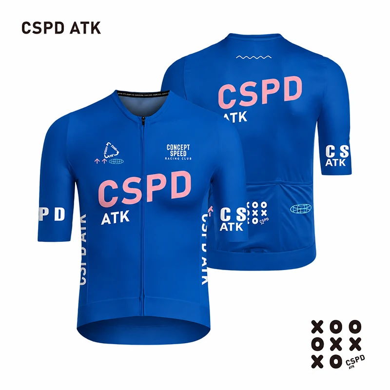 CSPD ATK Cycling Sportswear Men's Cycling Short-Sleeved Top Summer High-End Energy Band Cycling Jersey Sunscreen Cycling Shirt