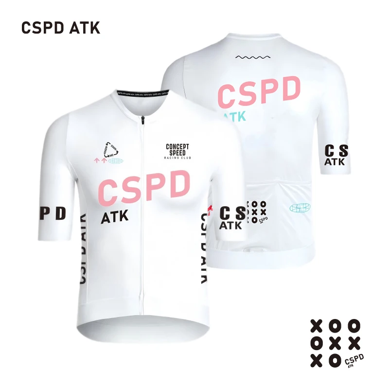 CSPD ATK Cycling Sportswear Men's Cycling Short-Sleeved Top Summer High-End Energy Band Cycling Jersey Sunscreen Cycling Shirt
