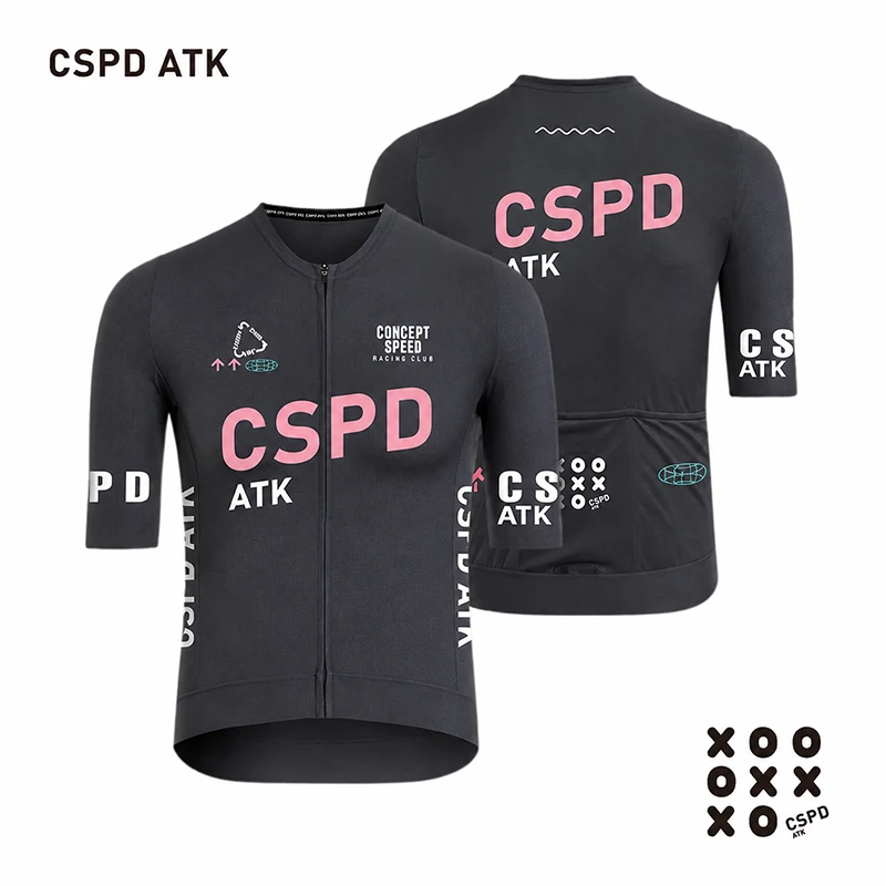 CSPD ATK Cycling Sportswear Men's Cycling Short-Sleeved Top Summer High-End Energy Band Cycling Jersey Sunscreen Cycling Shirt