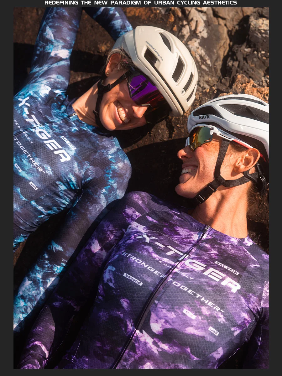 X-TIGER Women's Long Sleeves Cycling Jersey Slim Fit Breathable Quick-drying Cycling Jersey Mtb Road Bike Pro Cycling Jersey