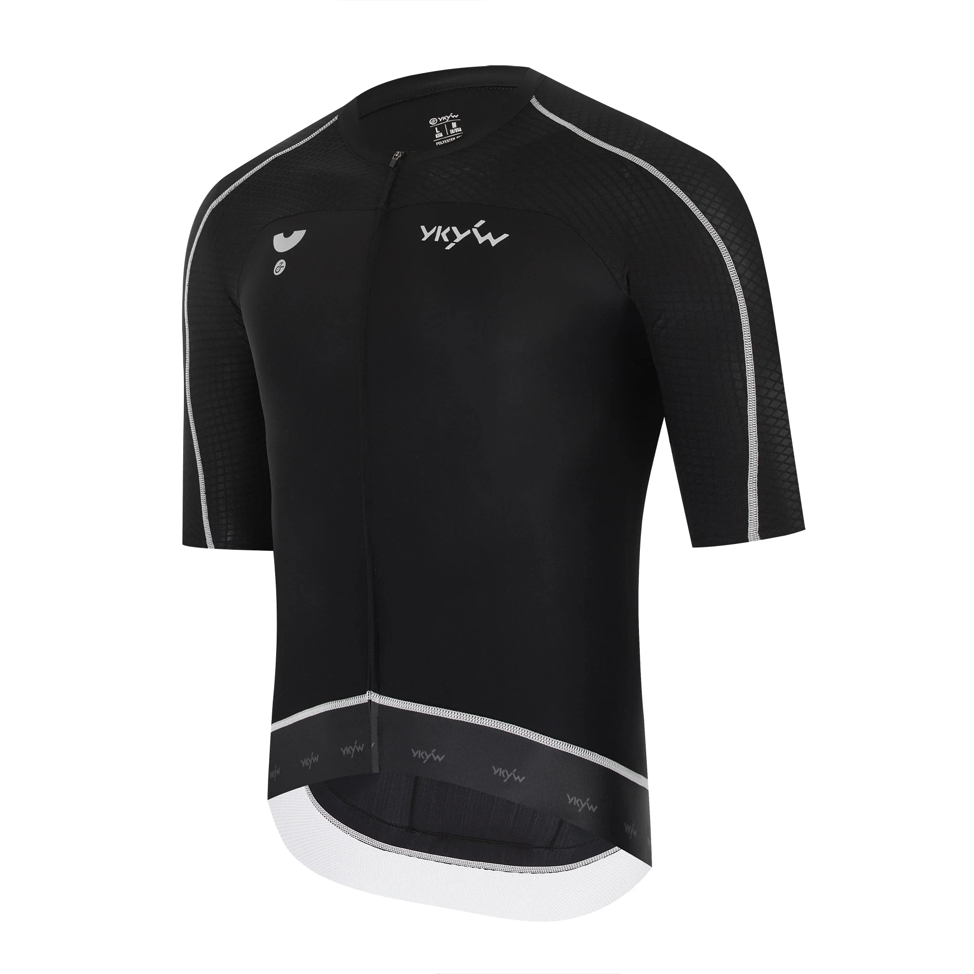 YKYWBIKE 2026 Men Summer Cycling Jersey 3D Cutting Anti-sweat Lightweight Quick Dry Road Bike Riding Tops Breathable Anti-slip