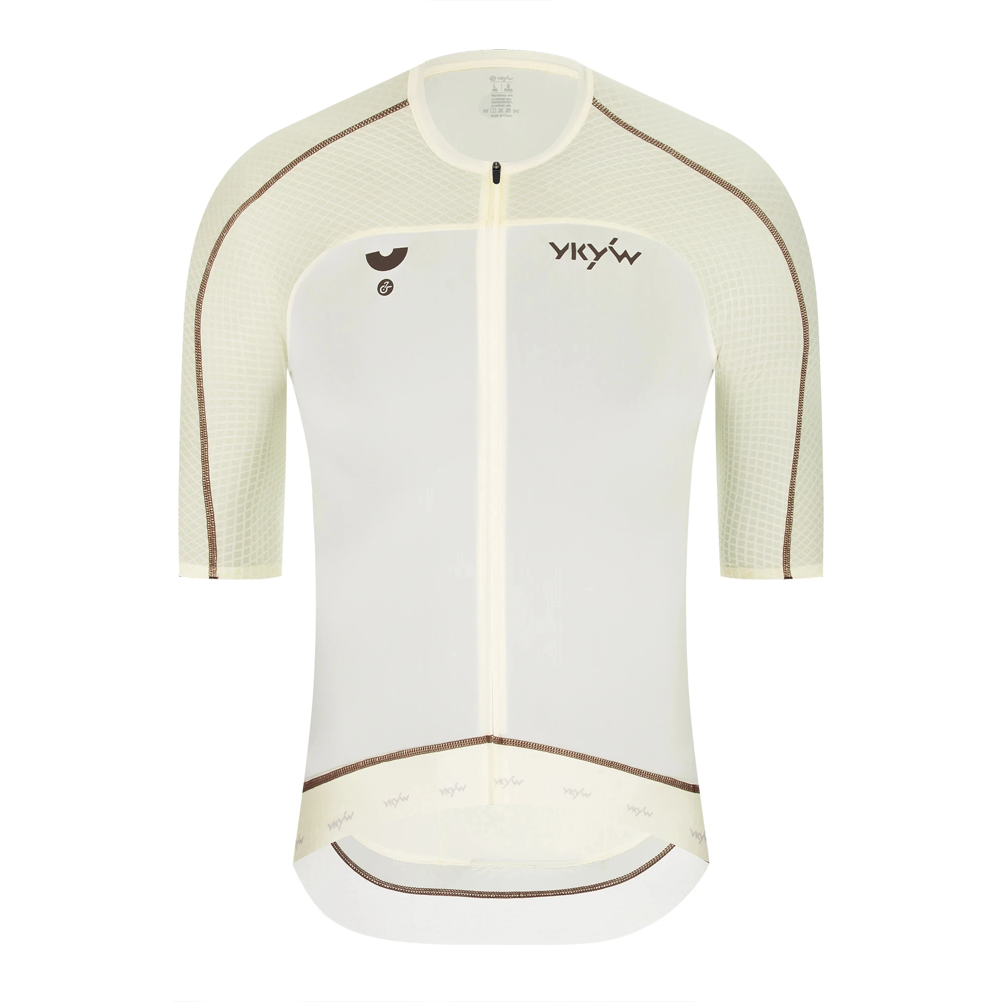 YKYWBIKE 2026 Men Summer Cycling Jersey 3D Cutting Anti-sweat Lightweight Quick Dry Road Bike Riding Tops Breathable Anti-slip