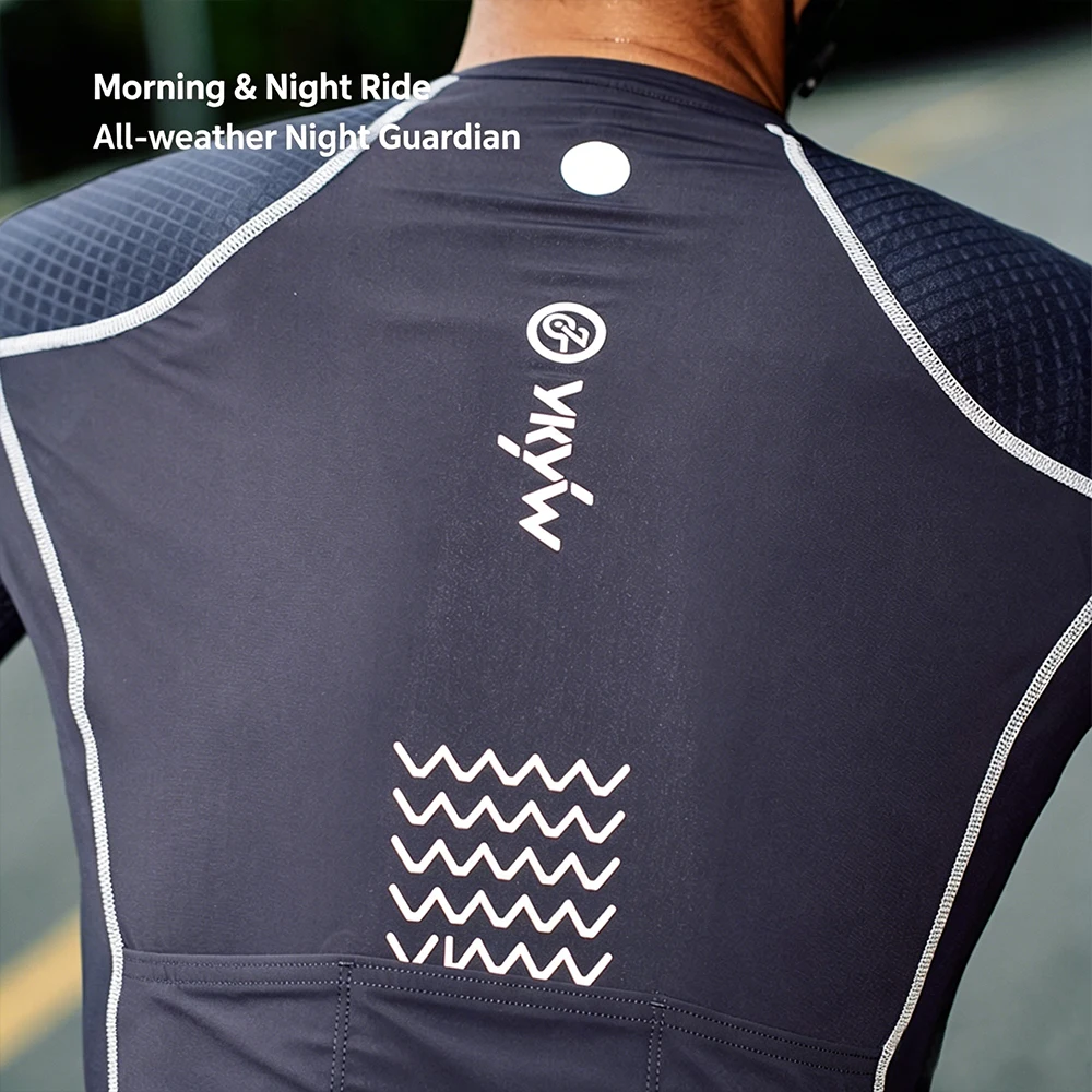 YKYWBIKE 2026 Men Summer Cycling Jersey 3D Cutting Anti-sweat Lightweight Quick Dry Road Bike Riding Tops Breathable Anti-slip