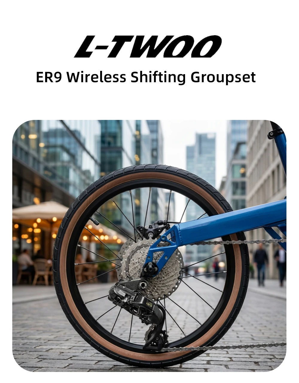 2026 LTWOO ER9 Wireless Electronic Shifting Groupset, Compatible with 10-12 Speed for 14-20 Inch Folding Bike/Flat Bar Road Bik