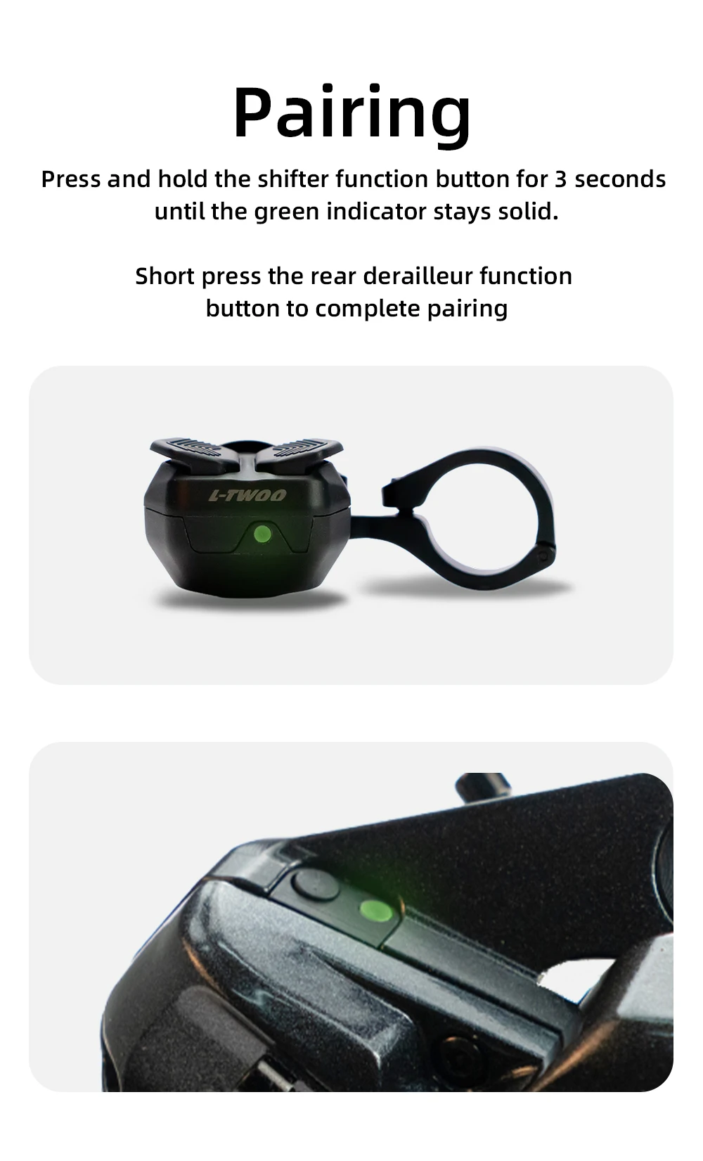 2026 LTWOO ER9 Wireless Electronic Shifting Groupset, Compatible with 10-12 Speed for 14-20 Inch Folding Bike/Flat Bar Road Bik