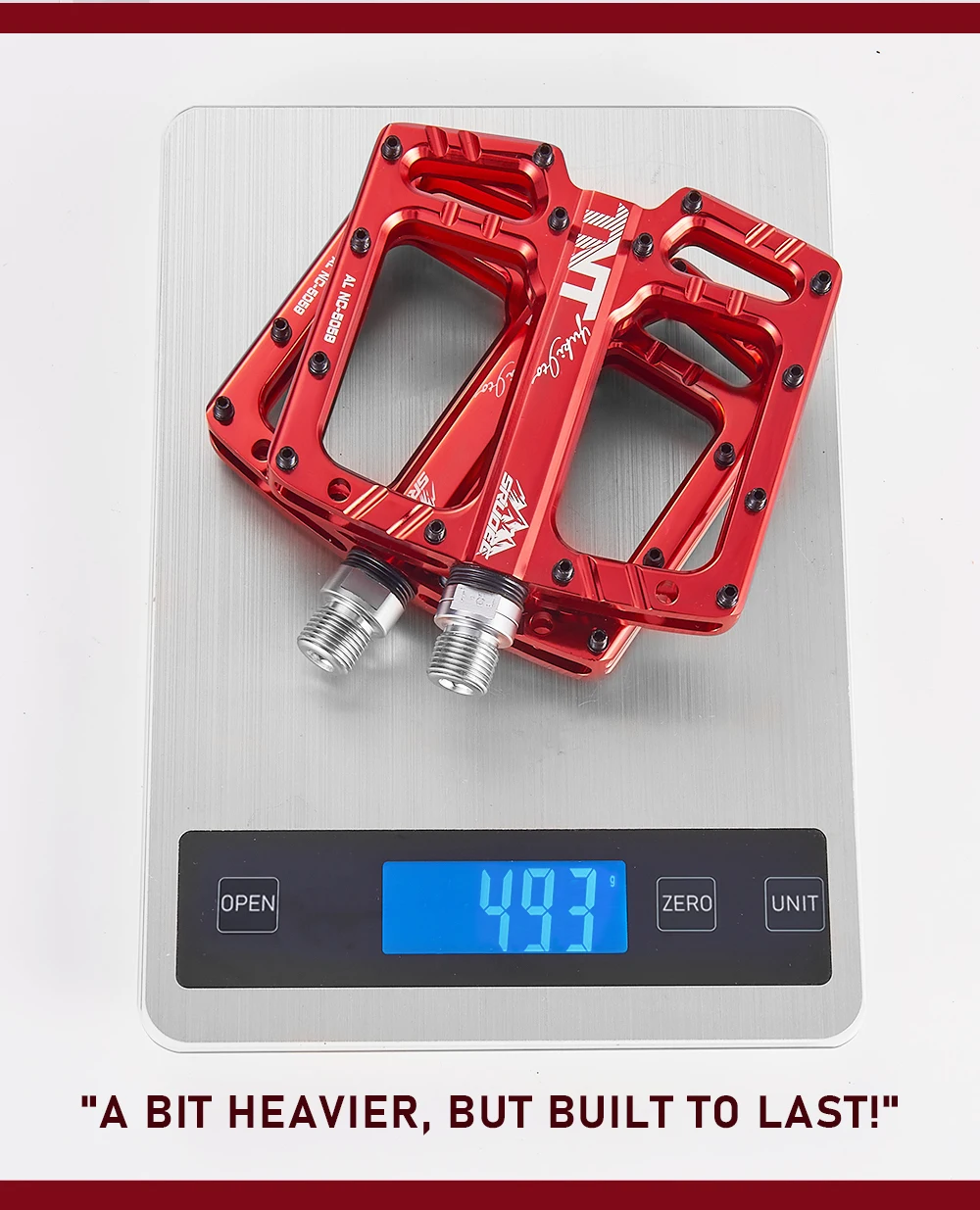 SRUOEC 3 Bearings Mountain Road Bike Sealed Bearing Pedals High Strength Non-Slip Pedals Bicycle Accessories