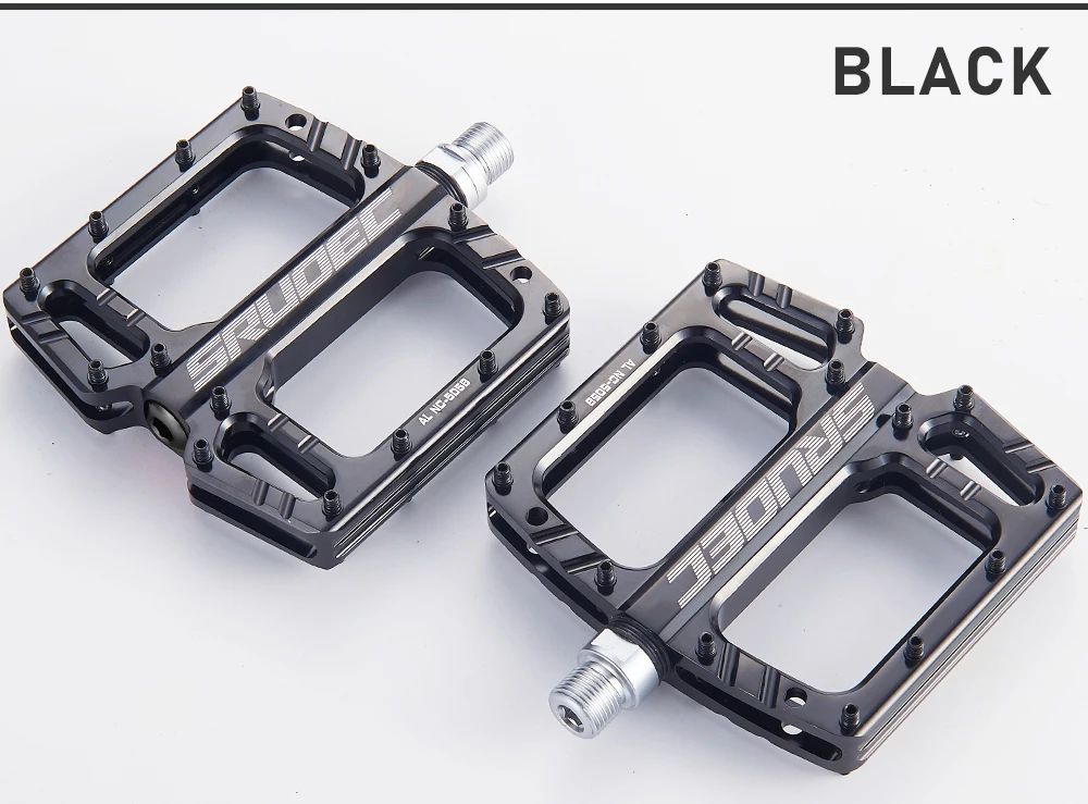 SRUOEC 3 Bearings Mountain Road Bike Sealed Bearing Pedals High Strength Non-Slip Pedals Bicycle Accessories