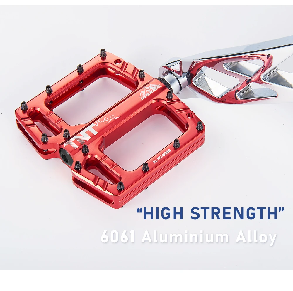SRUOEC 3 Bearings Mountain Road Bike Sealed Bearing Pedals High Strength Non-Slip Pedals Bicycle Accessories
