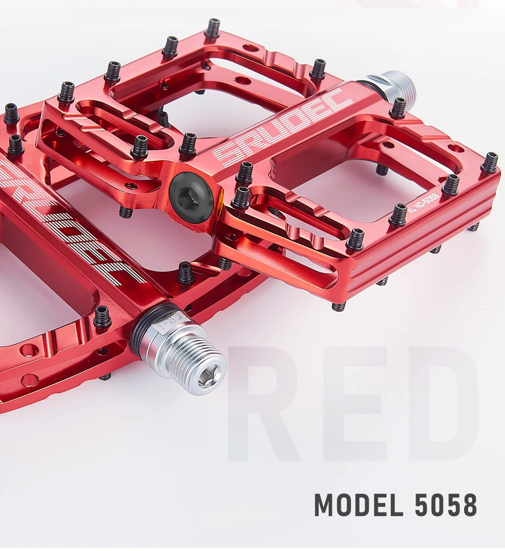 SRUOEC 3 Bearings Mountain Road Bike Sealed Bearing Pedals High Strength Non-Slip Pedals Bicycle Accessories