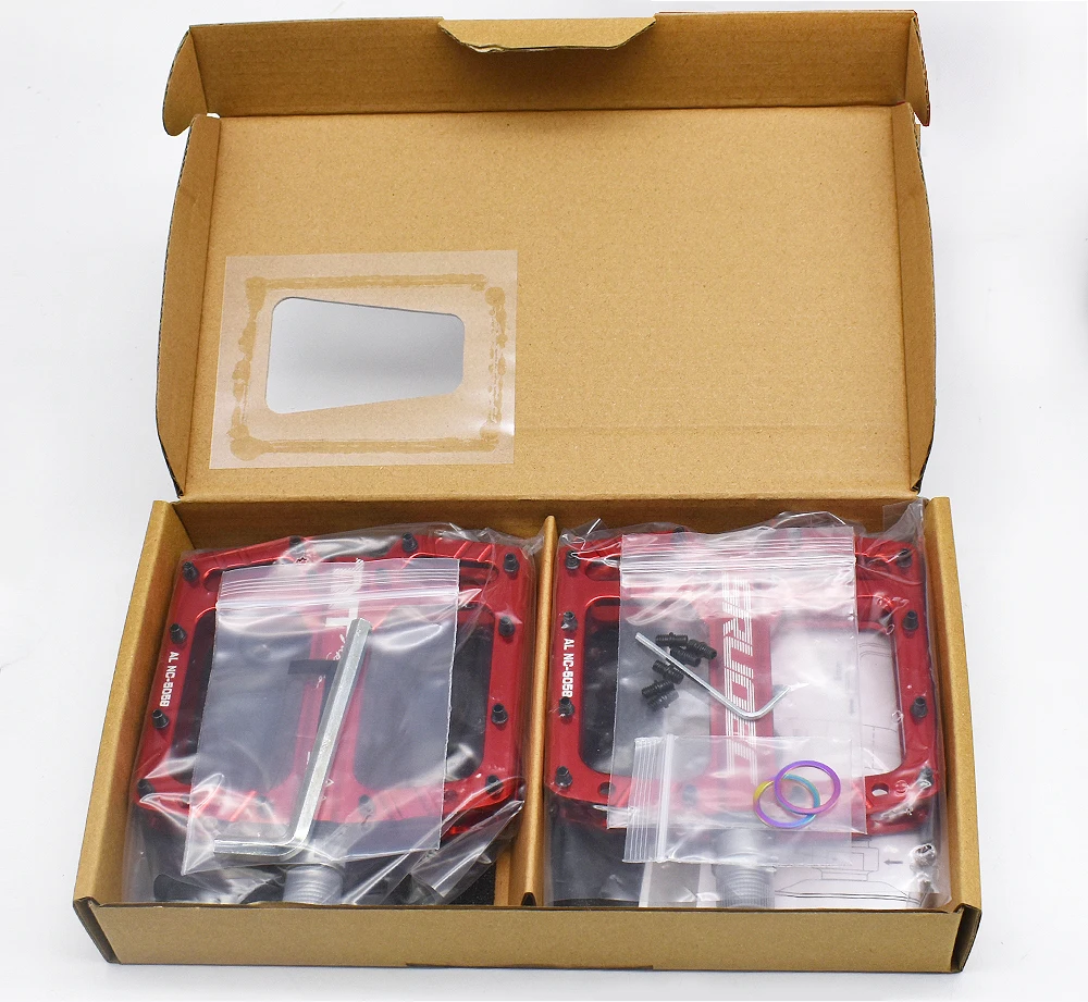 SRUOEC 3 Bearings Mountain Road Bike Sealed Bearing Pedals High Strength Non-Slip Pedals Bicycle Accessories