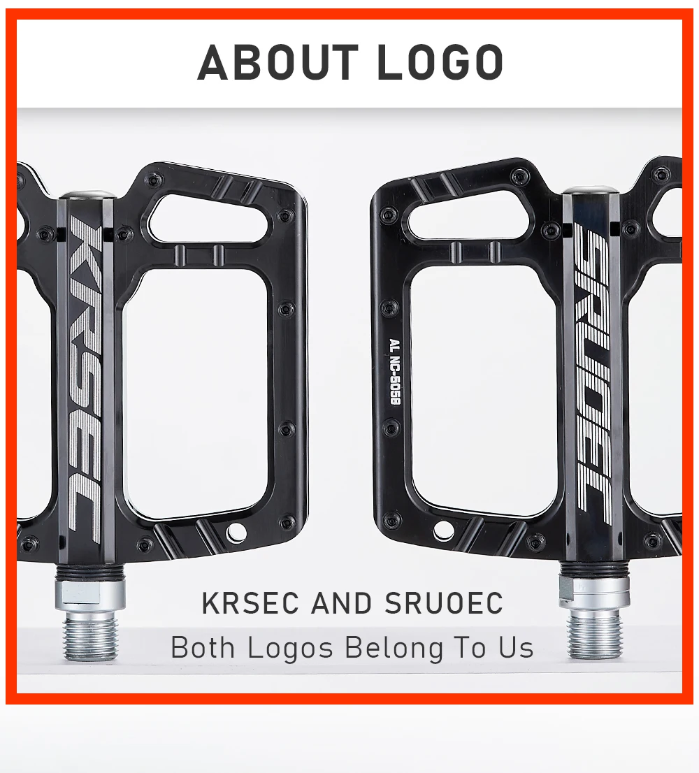 SRUOEC 3 Bearings Mountain Road Bike Sealed Bearing Pedals High Strength Non-Slip Pedals Bicycle Accessories