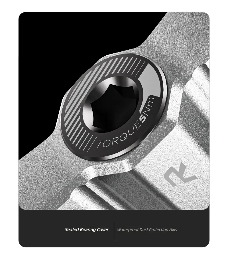 SRUOEC 3 Bearings Mountain Road Bike Sealed Bearing Pedals High Strength Non-Slip Pedals Bicycle Accessories