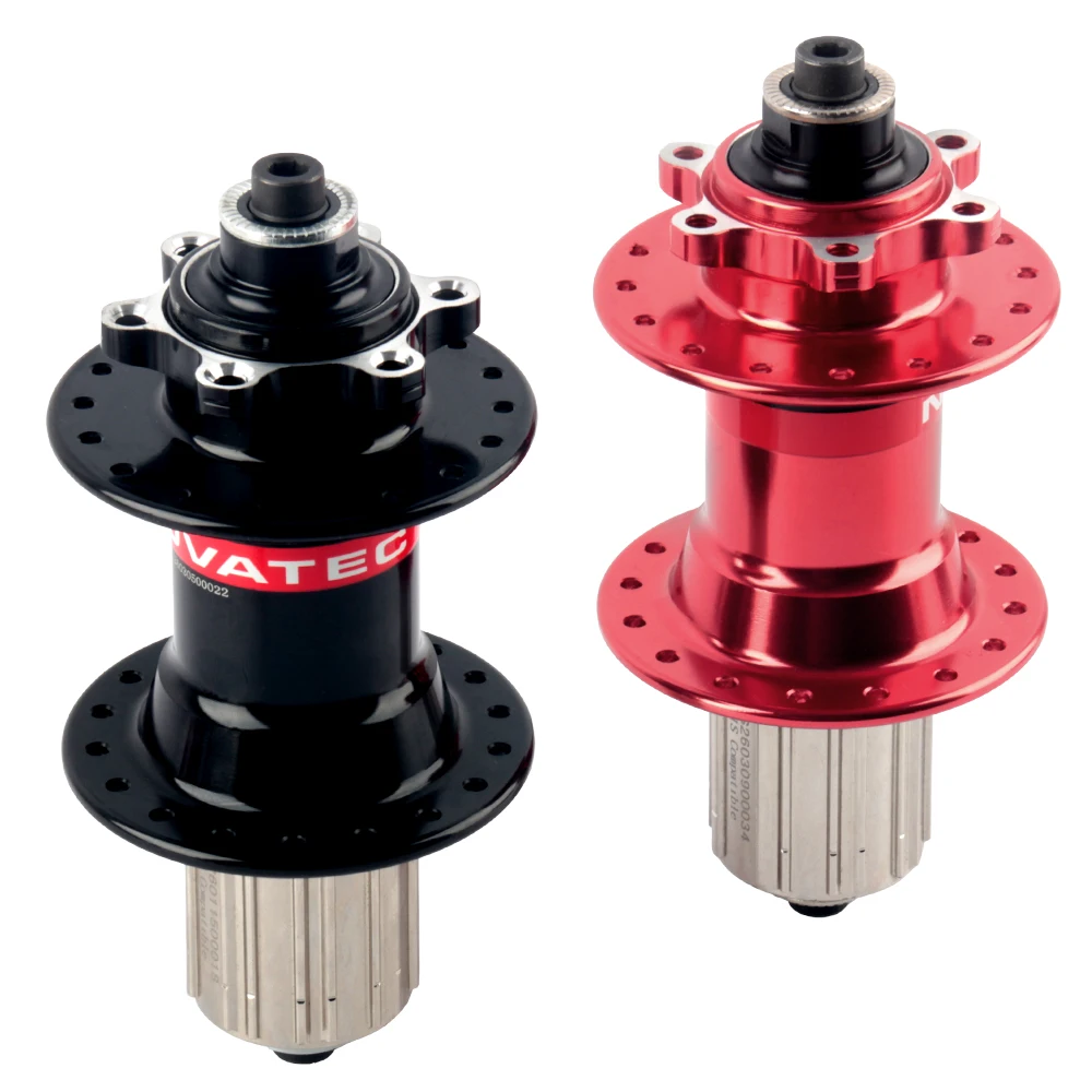 Novatec MTB Hub D041SB D042SB Mountain Bicycle Cube 28H 32H 36H Bike HG Bearing Cube 7 8 9 10 11 12 Speed Disc Brake QR Hub