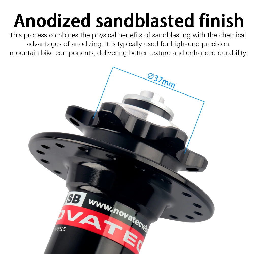 Novatec MTB Hub D041SB D042SB Mountain Bicycle Cube 28H 32H 36H Bike HG Bearing Cube 7 8 9 10 11 12 Speed Disc Brake QR Hub